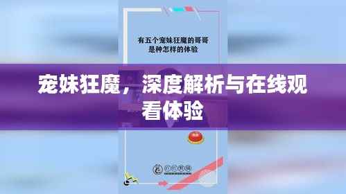 宠妹狂魔,深度解析与在线观看体验