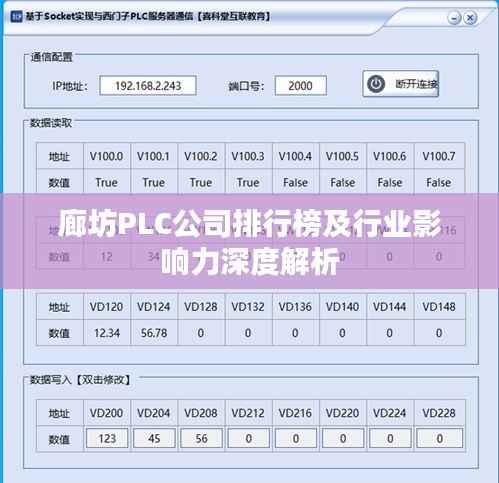廊坊PLC公司排行榜及行业影响力深度解析